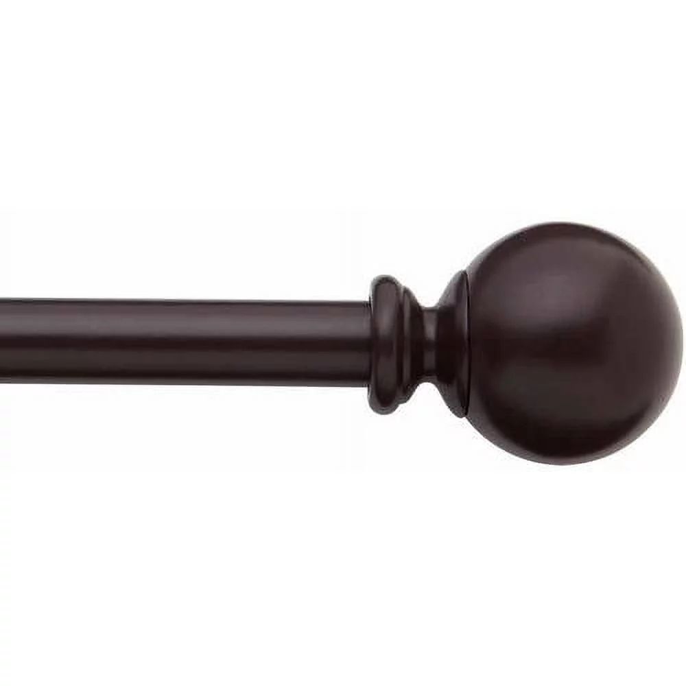 Bali 5/8" Ball Decorative Cafe Curtain Rod Set | Walmart (US)