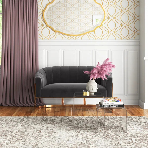 Tellico 50'' Velvet Loveseat | Wayfair North America