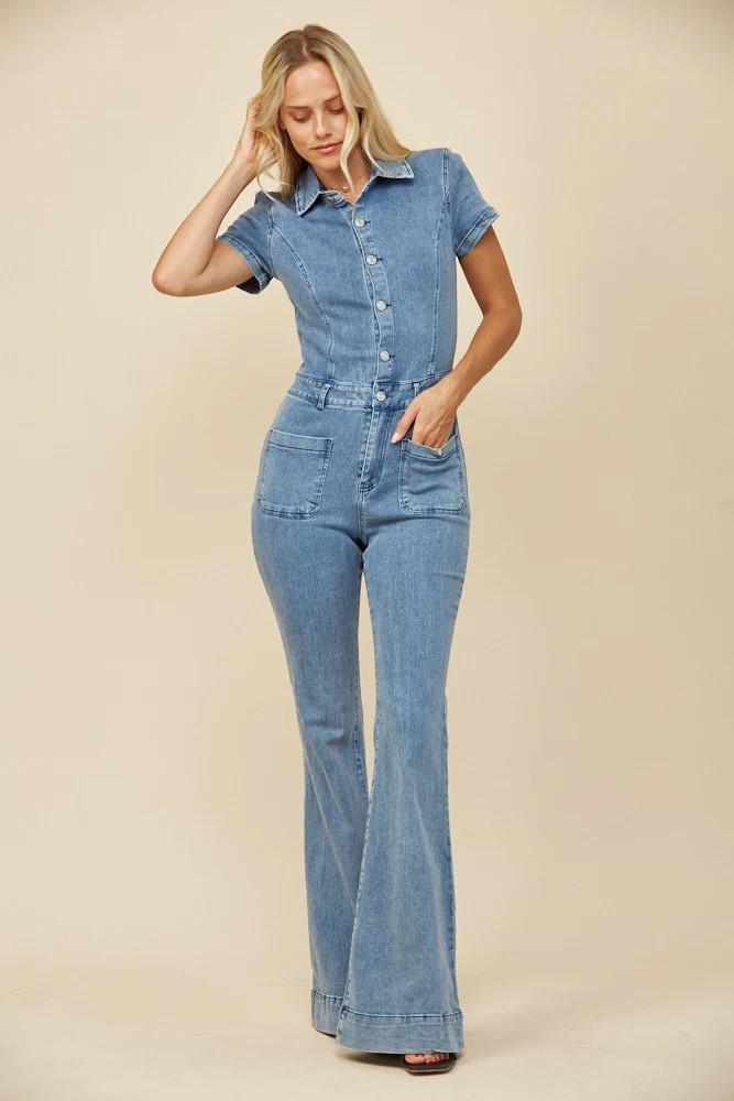 The Star-Studded Vintage Denim Jumpsuit | Hashtag DNA