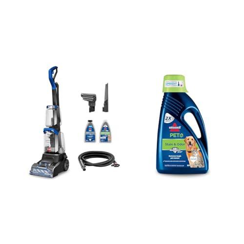 Bundle of BISSELL TurboClean PET, Upright Carpet & Upholstery Cleaner, 3948 + Bissell 2X Pet Stain & Odor Full Size Machine Formula, 60 Ounces, 99K5A | Amazon (US)