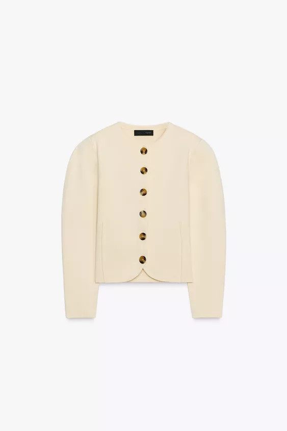 FITTED CARDIGAN WITH BUTTONS | Zara US