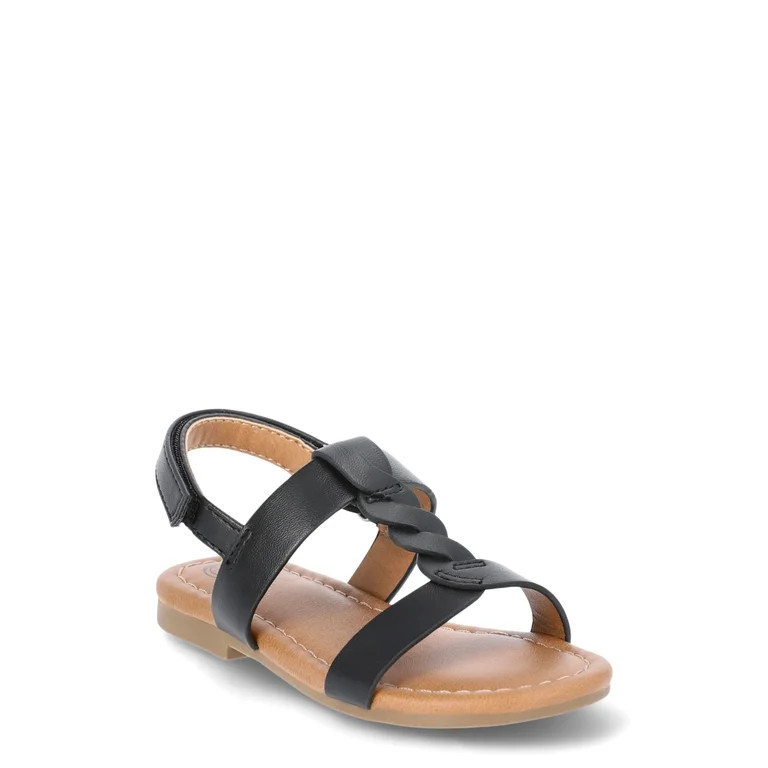Wonder Nation Toddler Girl Braid Sandals | Walmart (US)