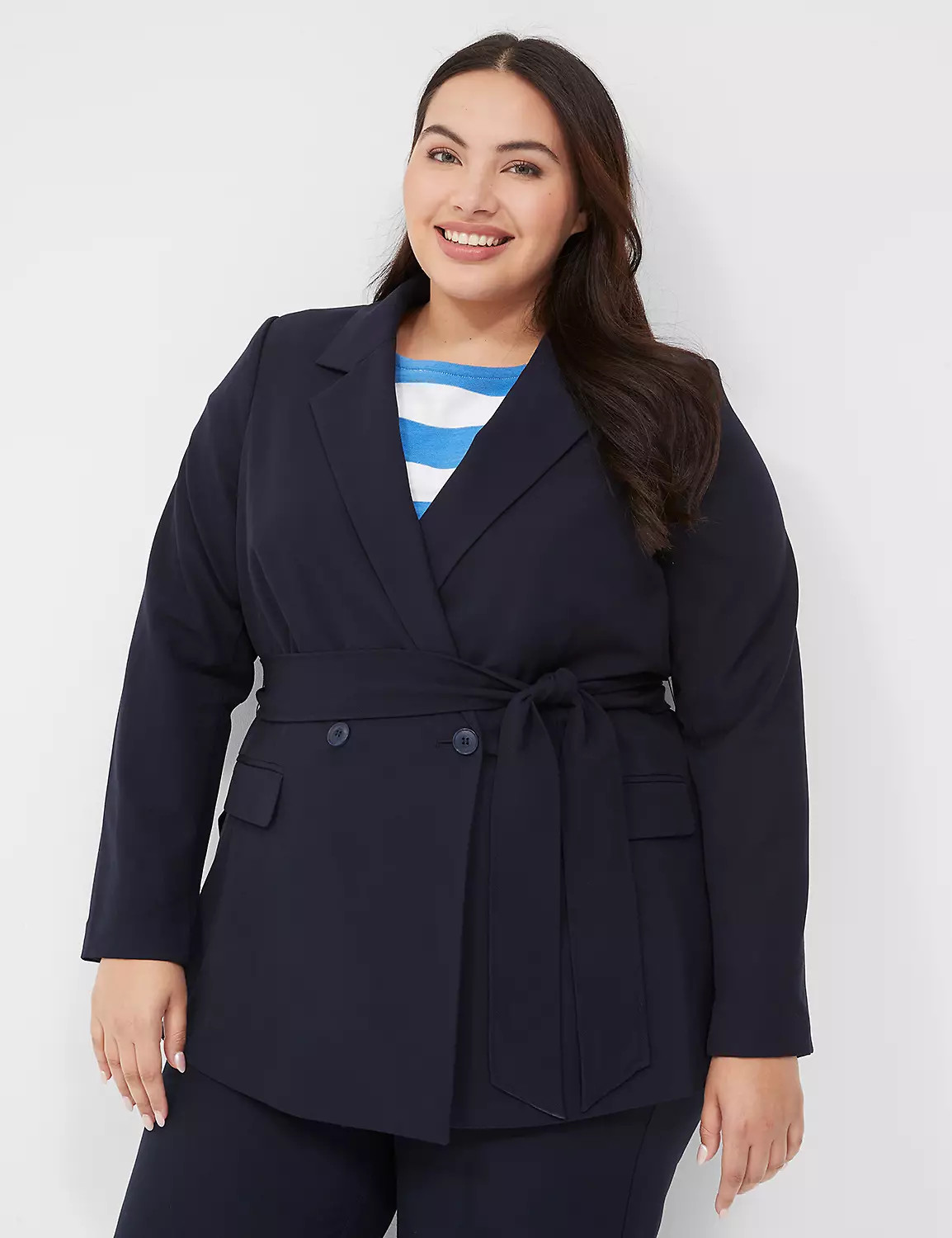 Perfect Drape Belted Blazer | LaneBryant | Lane Bryant (US)
