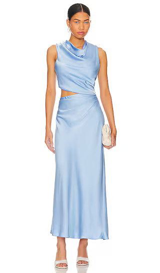 Amadeus Midi Dress in Hydrangea Blue | Revolve Clothing (Global)