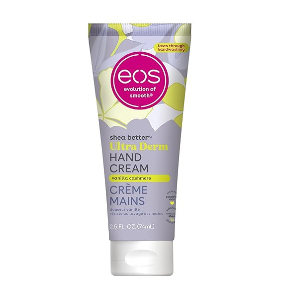 eos Shea Better Hand Cream - Vanilla Cashmere Hand Lotion | Instant Hydration + Lasting Protectio... | Amazon (US)