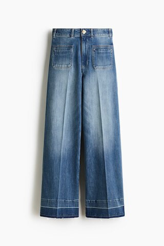 H & M - Wide High Jeans - Blue | H&M (UK, MY, IN, SG, PH, TW, HK)