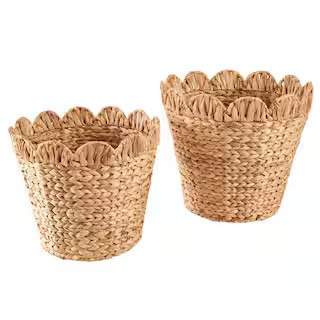 ExclusiveStyleWell KidsScalloped Wicker Storage Baskets (Set of 2)(2) | The Home Depot