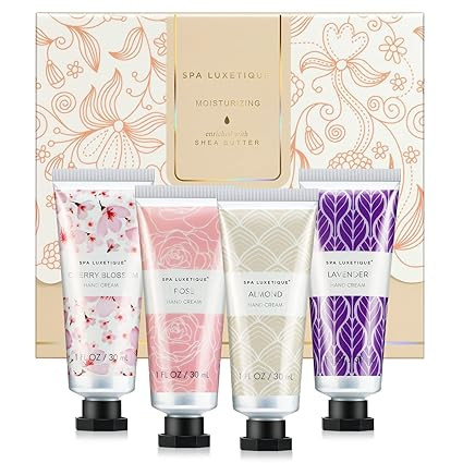 spa luxetique Hand Cream Set Pack of 4 Hand Lotion Christmas Gift Set Enriched with Shea Butter a... | Amazon (US)