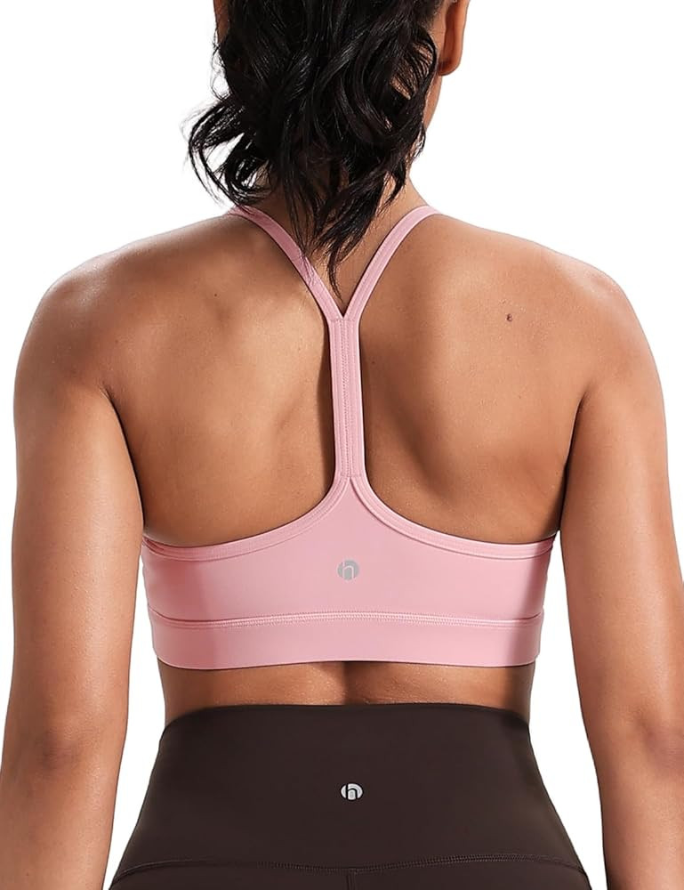 HeyNuts to Freest Womens Y Back Sports Bra, Spaghetti Strap Racerback Low Impact Workout Yoga Top... | Amazon (US)