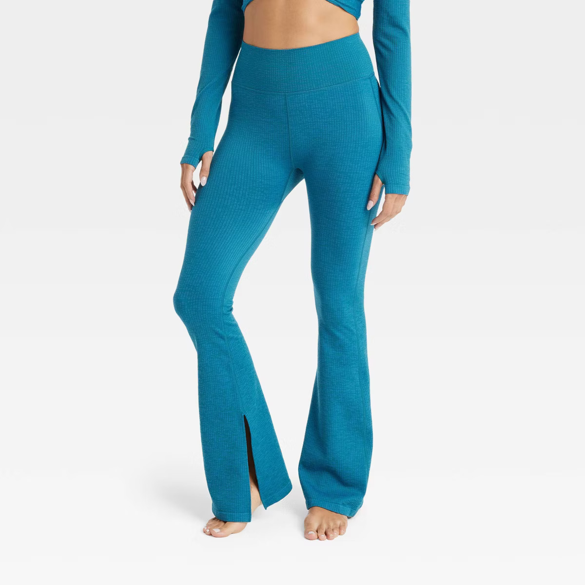 Women's Textured Flare Leggings - JoyLab™ | Target