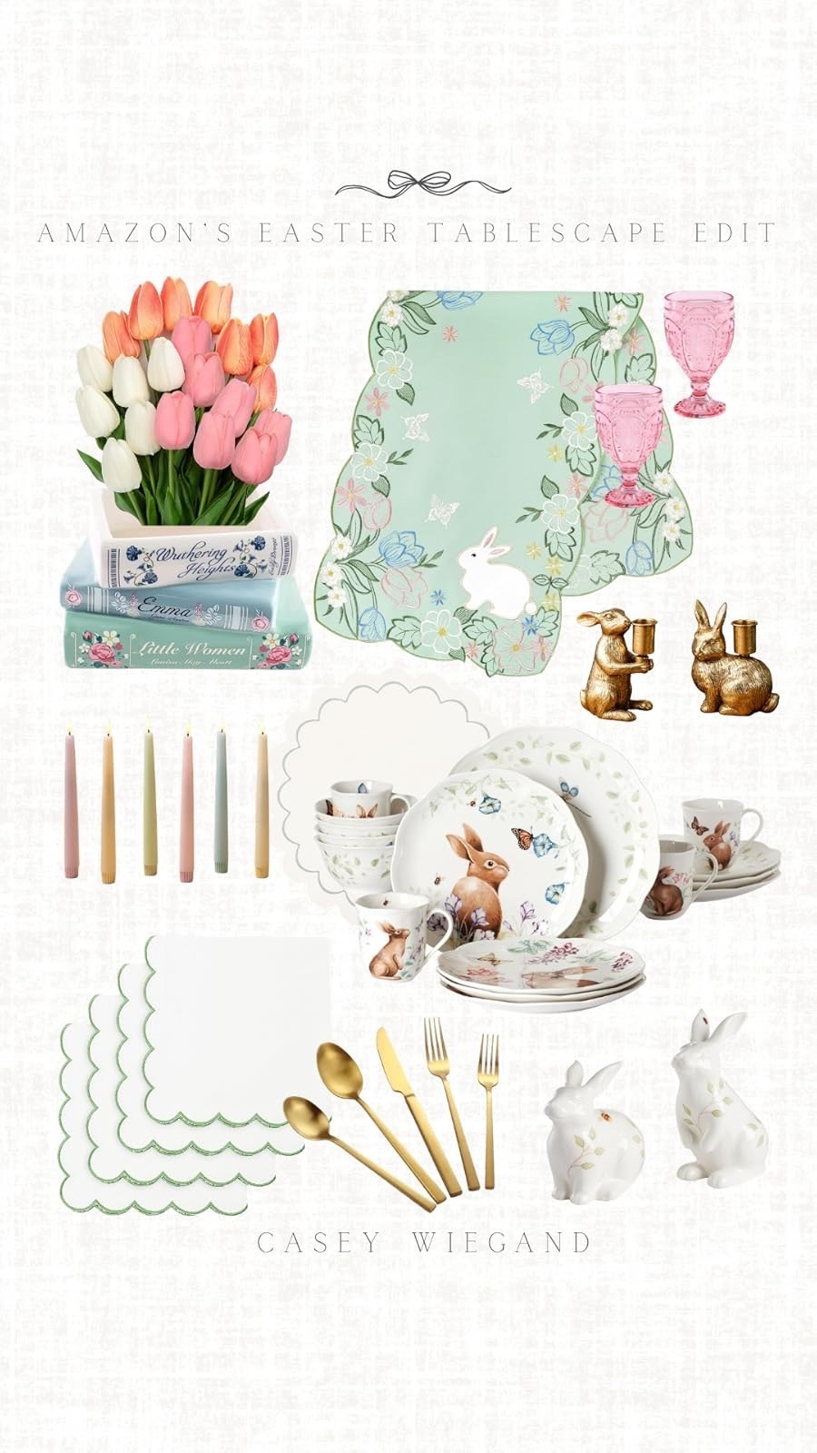 Check out my Easter tablescape picks! From tulips to bunny holders, it's all here. #EasterDecor

#LTKSpringSale #LTKSeasonal #LTKHome