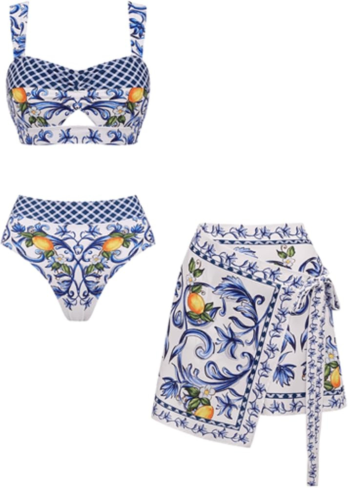 Blue Swimsuit and Short Skirt | Amazon (US)