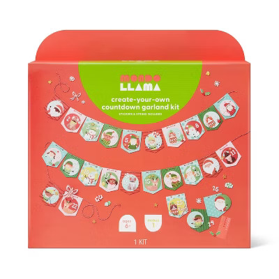 Holiday Craft Christmas Countdown Paper Garland Kit - Mondo Llama™ | Target