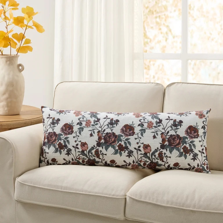 My Texas House 14 in x 36 in Multicolor Floral Oblong Decorative Pillow | Walmart (US)