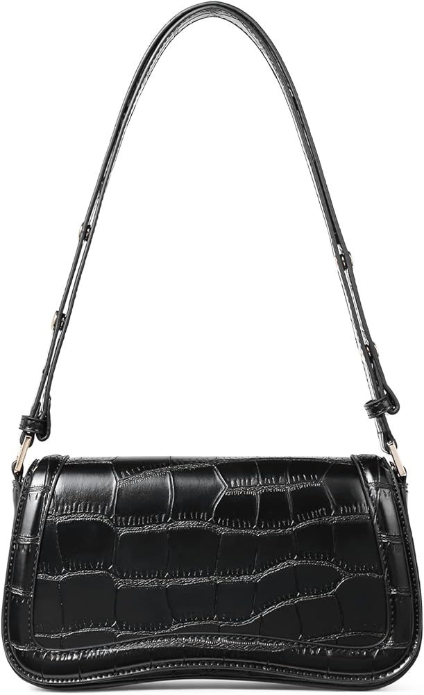 Small Shoulder Bags,Purses for Women Vegan Leather Crossbody Handbag Clutch Hobo Purse | Amazon (US)
