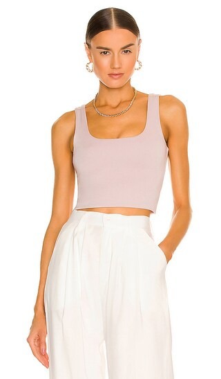 Signature Tank Crop in Mauve | Revolve Clothing (Global)