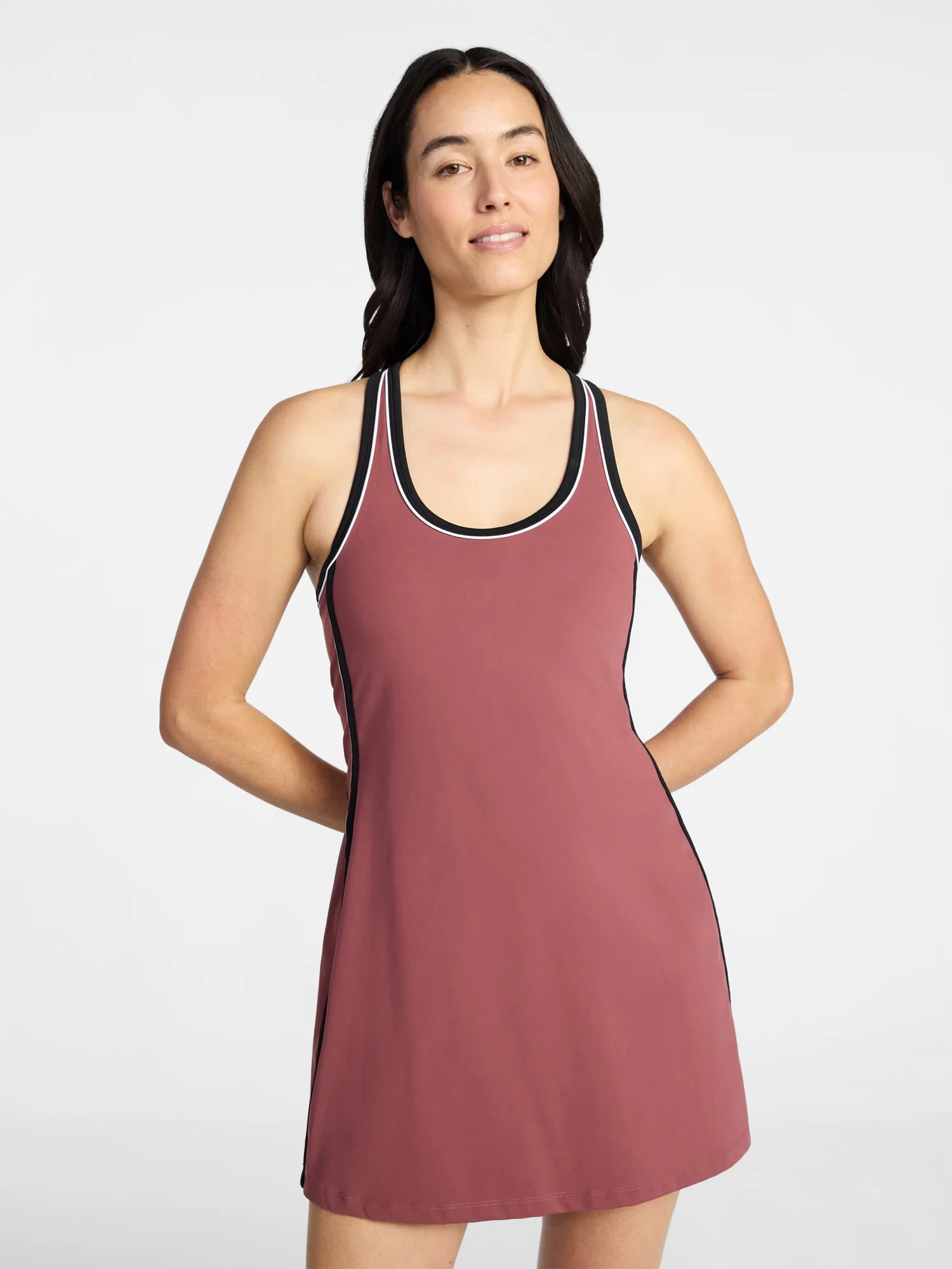 Avia Women's Piped Trim Active Dress, Sizes XS-XXXL | Walmart (US)