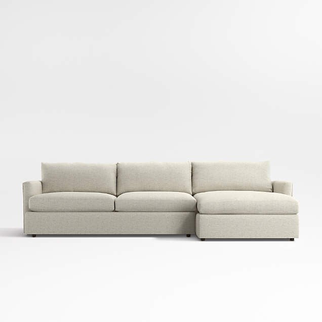 Lounge Deep 2-Piece Sectional Sofa + Reviews | Crate & Barrel | Crate & Barrel