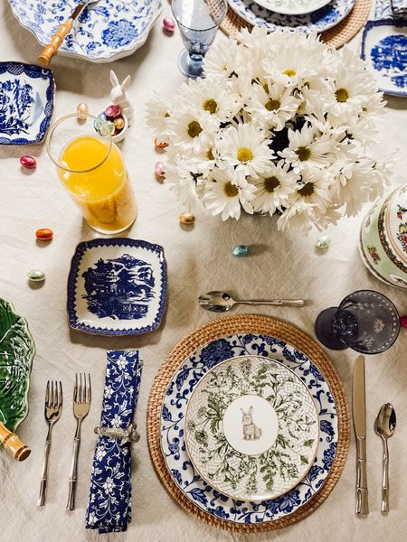 Our pretty spring dishes and Easter table accessories - see more and 6 table setting tips on theinspiredroom.net! 

#LTKsalealert #LTKhome #LTKSeasonal