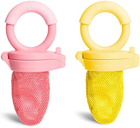 Munchkin Fresh Food Feeder, 2 Pack, Coral/Yellow | Amazon (US)