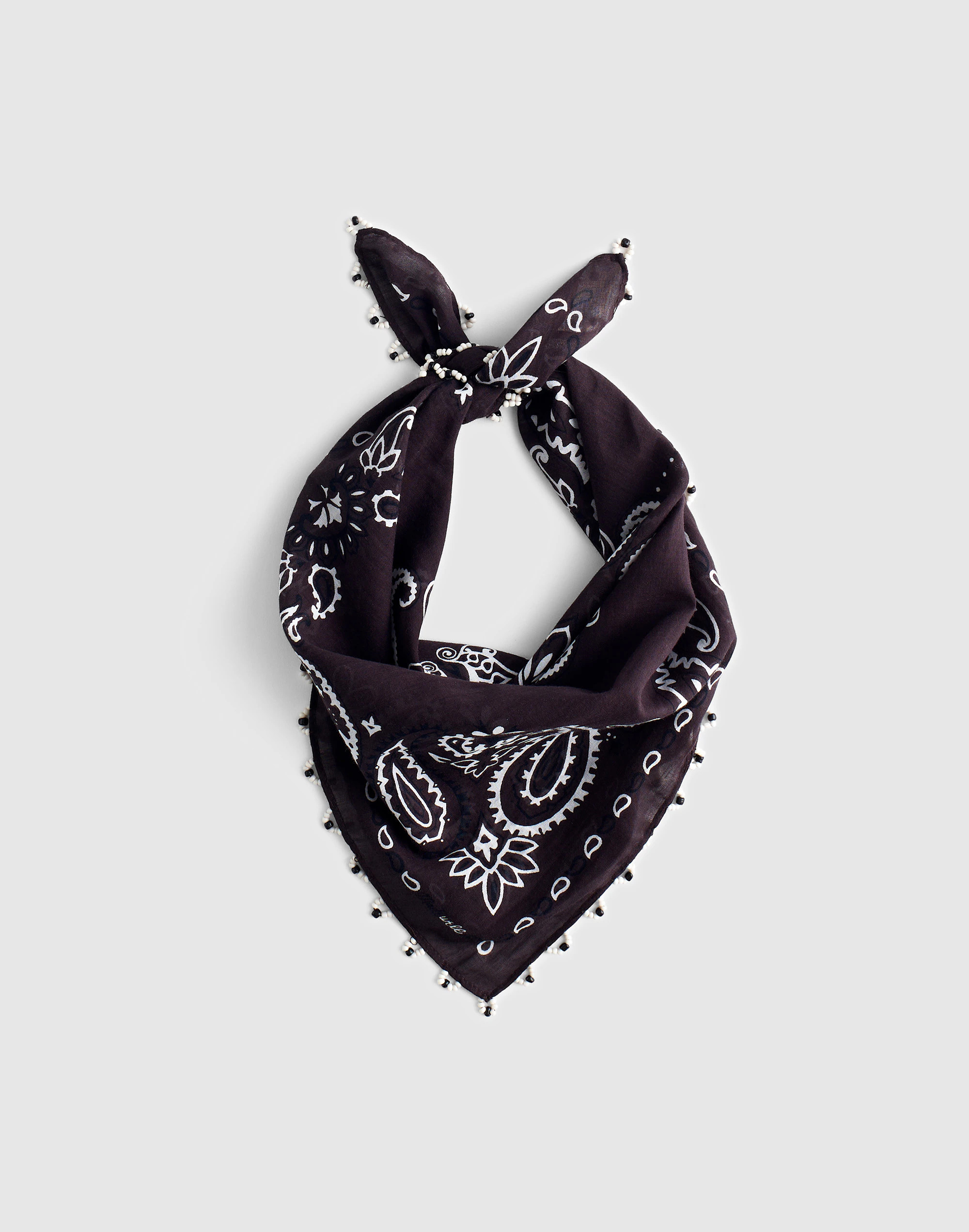 Beaded Bandana in Cotton Blend | Madewell