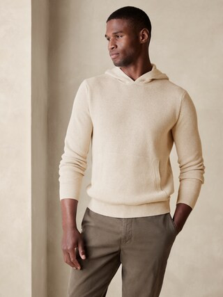 Racking-Stitch Popover Hoodie | Banana Republic Factory