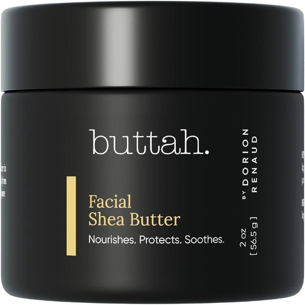 Buttah Skin Facial Shea Butter 2oz - Organic Whipped Virgin Raw Moisturizer for All Skin Tones - ... | Amazon (US)