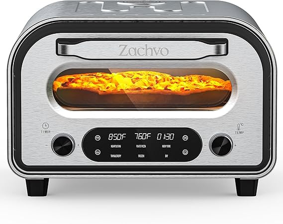 Pizza Oven Indoor, Heats up to 850°F, Makes 12” Pizzas in 90 Seconds, Electric Pizza Oven with... | Amazon (US)