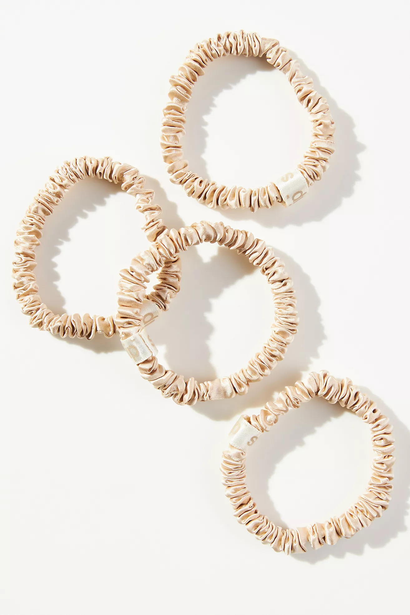 Slip Back to Basics Pure Silk Skinny Scrunchies | Anthropologie (US)