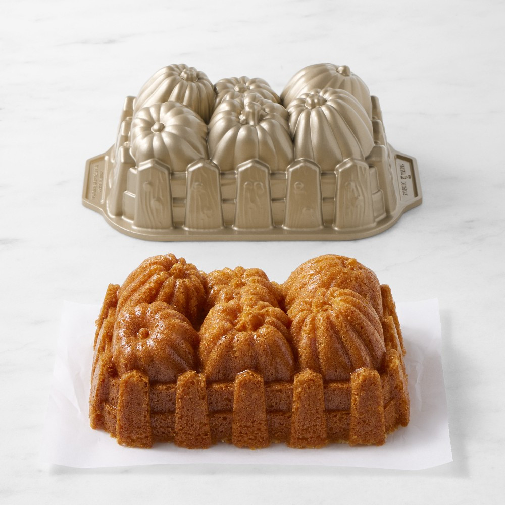 Nordic Ware Nonstick Cast Aluminum Pumpkin Harvest Loaf Pan | Williams-Sonoma