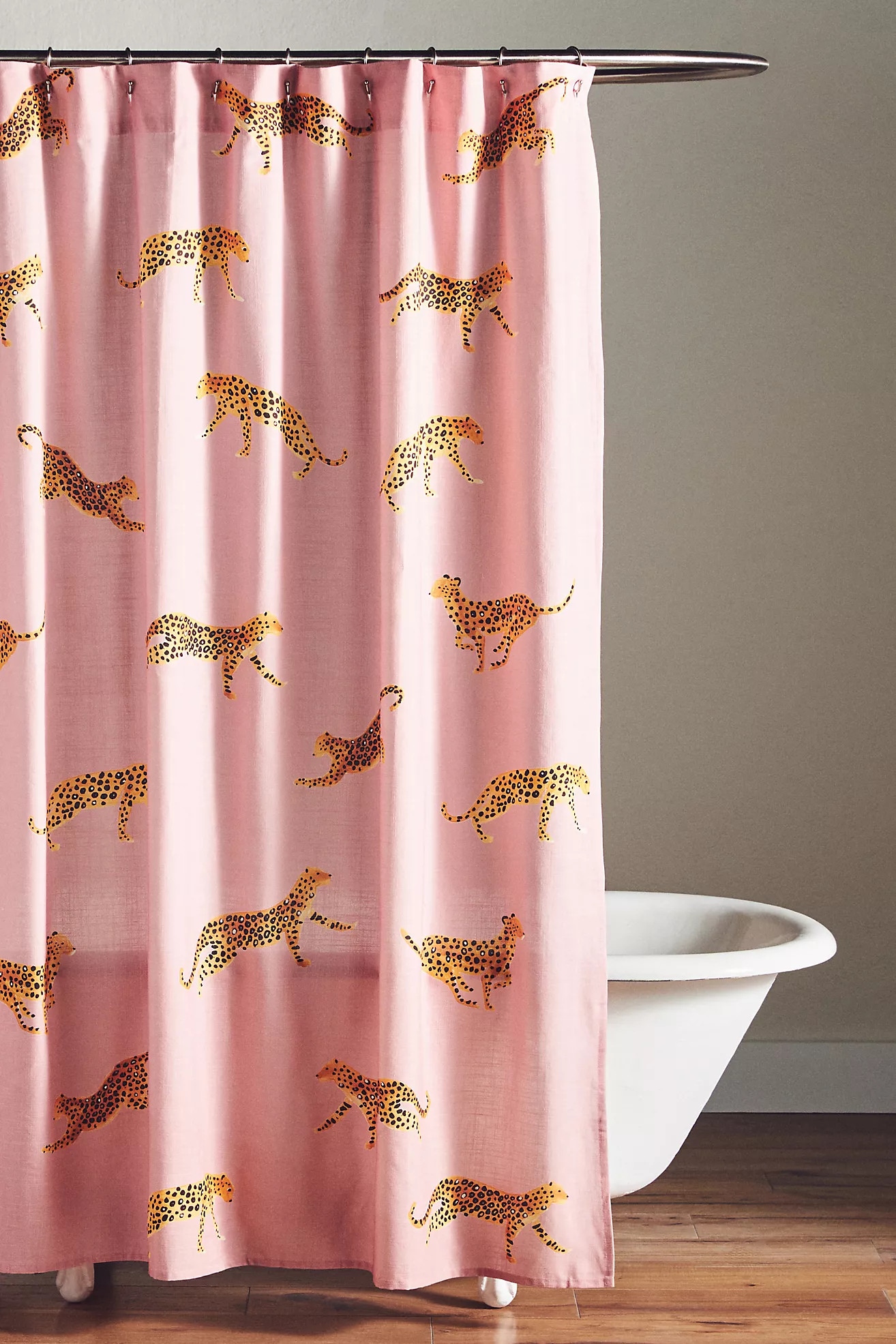 Leopard Organic Cotton Shower Curtain | Anthropologie (US)