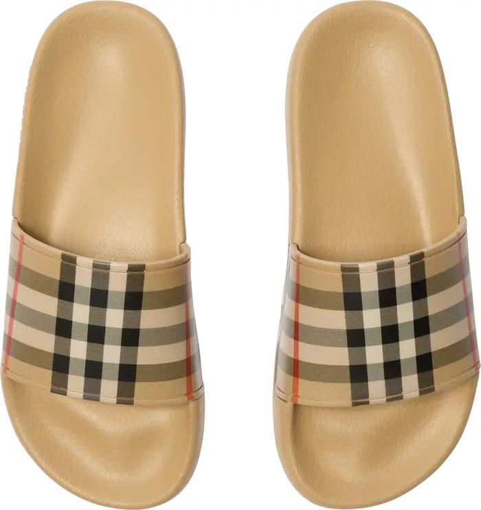 Burberry Check Slides | Nordstrom | Nordstrom