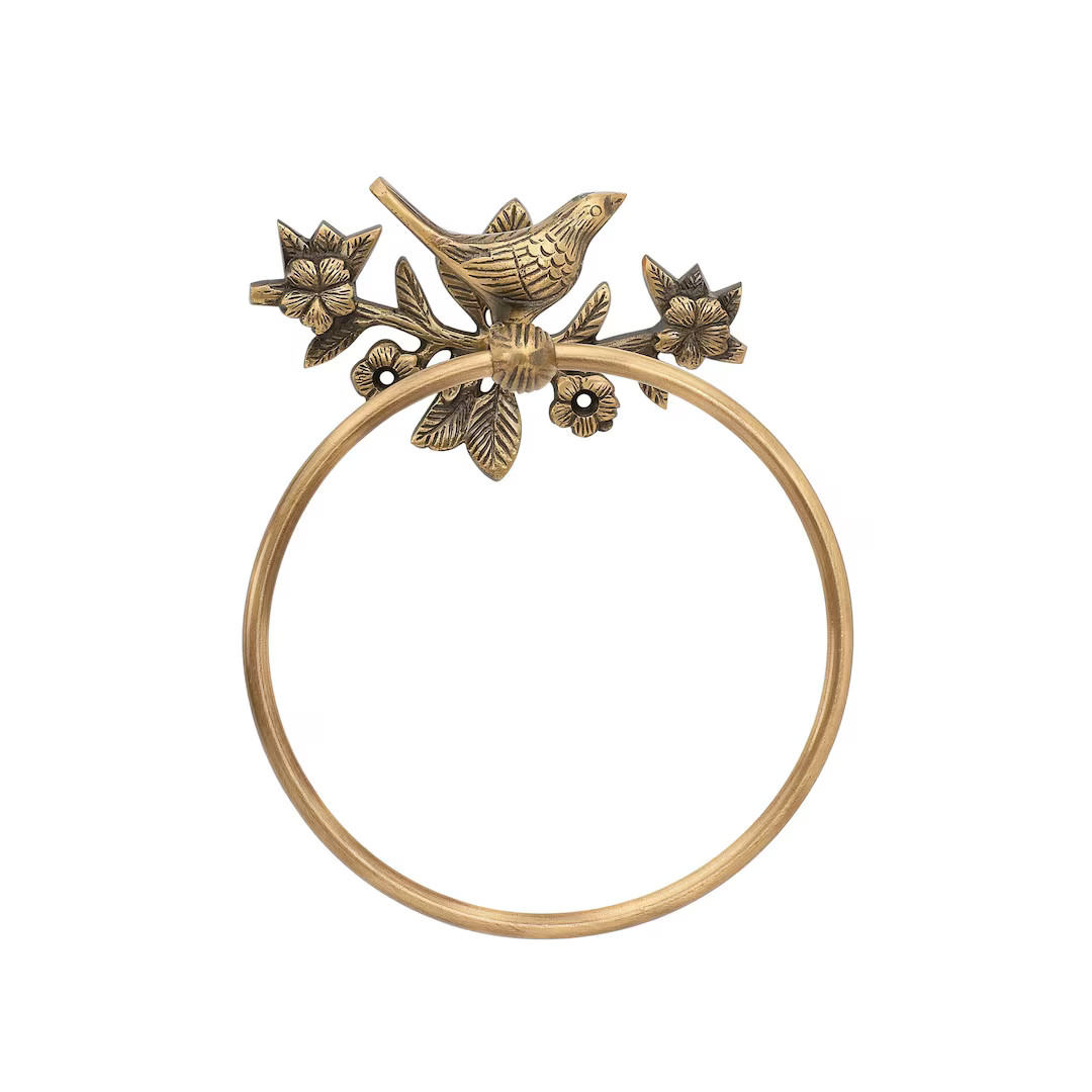 Brass Antique Bird Towel Ring / Made of Solid Brass & Handcrafted / Durable for Atleast 5 Years L... | Etsy (US)