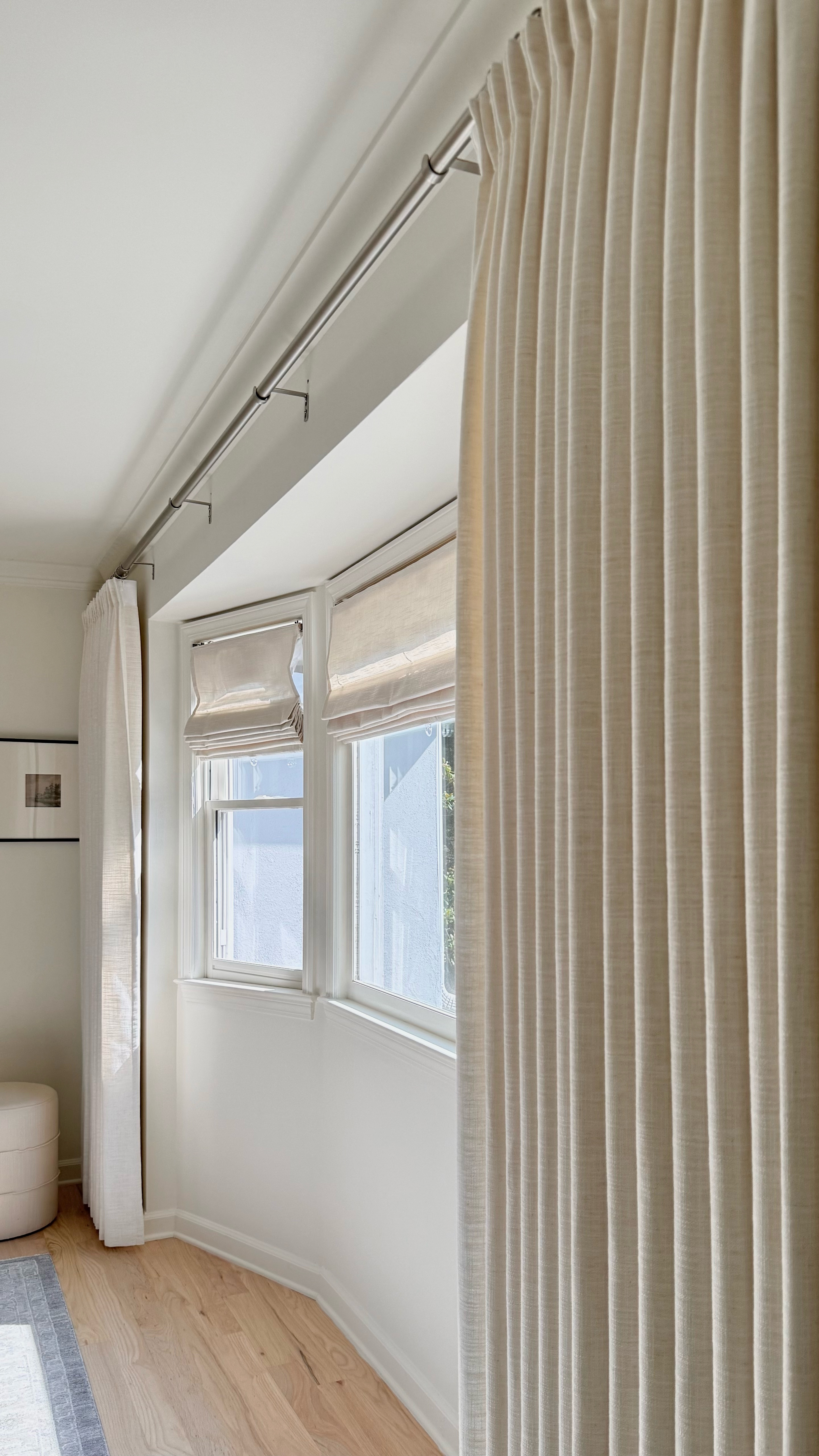 Most people have gotten onboard with either drapes or shades in a room, but let me tell you why you need both - blackout drapes provide complete darkness for a good night’s rest but shades add light control and privacy during the day. If your goal is to make your guests feel as comfortable as possible, don’t sleep on this layered look! 

Drapes: TwoPages Liz Linen Pleated Drapes in Ivory White 
Shades: TwoPages Jawara Roman Shades in Ivory Beige 

✨ Use code SHAYMIRON for 20% off! ✨

Guest Room Inspiration | Layered Window Treatments | Neutral Bedroom Ideas | Thoughtful Guest Spaces | Cozy Guest Room Design | Drapes and Shades Combo

#GuestRoomGoals #NeutralBedroom #DraperyDesign #LayeredWindows #InteriorInspo #CozyMinimalism #DesignerTips #HomeInProgress

#LTKStyleTip #LTKHome #LTKSaleAlert