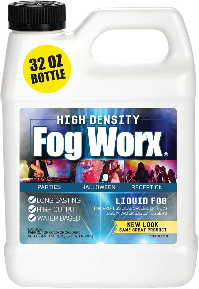 FogWorx Extreme High Density Fog Juice - Quart – 32 Fluid Ounces of Long Lasting, High Output, ... | Amazon (US)