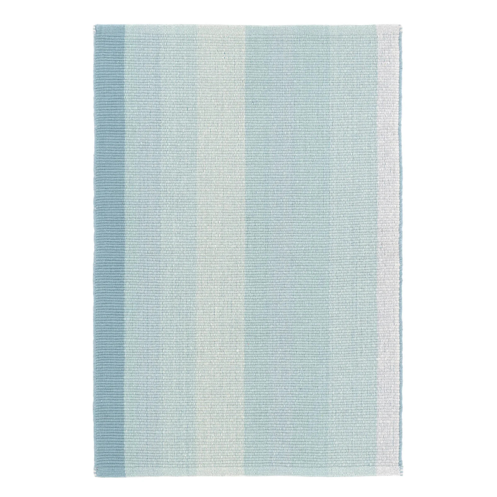 Shore Stripe Handwoven Cotton Rug | Sky Blue | Annie Selke
