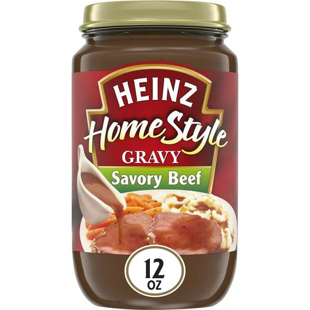 Heinz HomeStyle Savory Beef Gravy, 12 oz Jar - Walmart.com | Walmart (US)