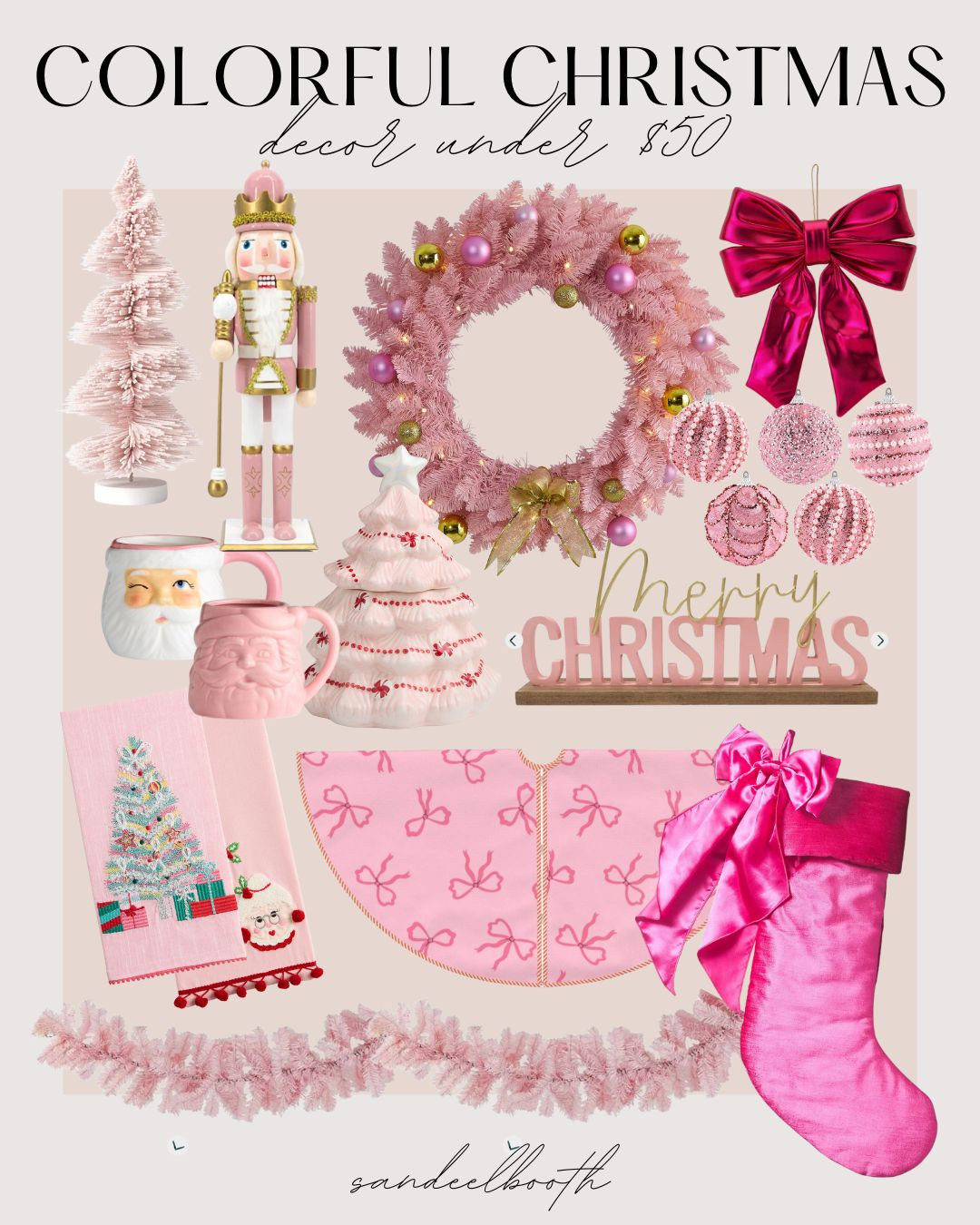 Colorful Christmas Decor under $50 🎀🩷
-
-
-
pink christmas decor, pink garland, coquette decor, pink stockings, christmas bows 

 #LTKHoliday #LTKHome #LTKStyleTip