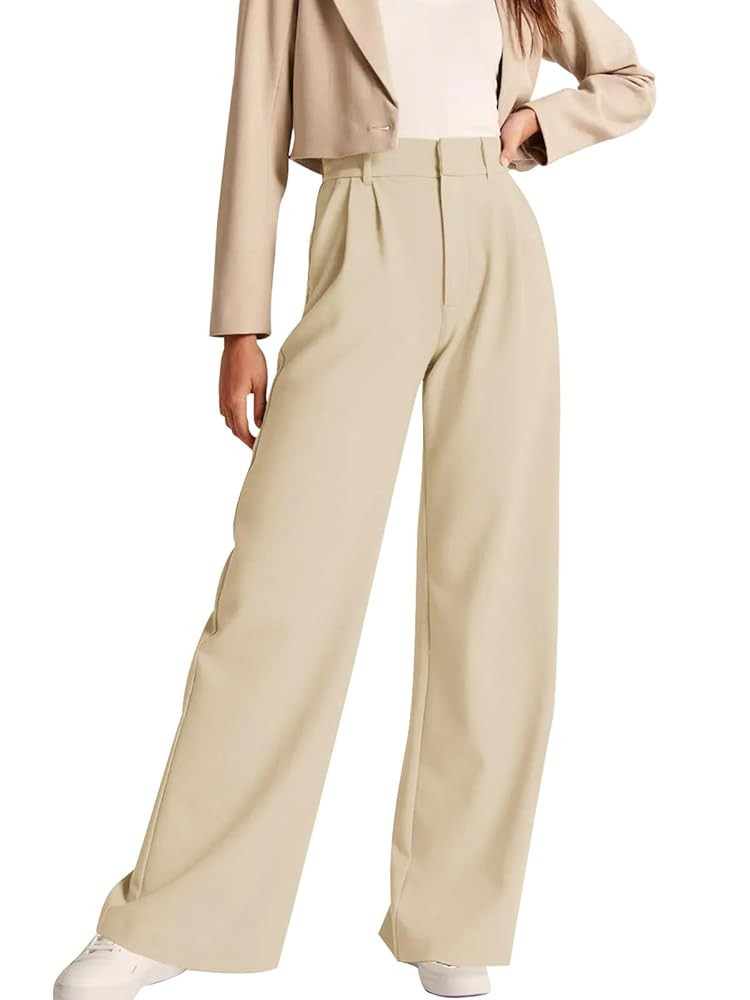 NIMIN High Waisted Work Pants for Women Business Casual Outfits 2025 Office Dress Pants Trousers ... | Amazon (US)