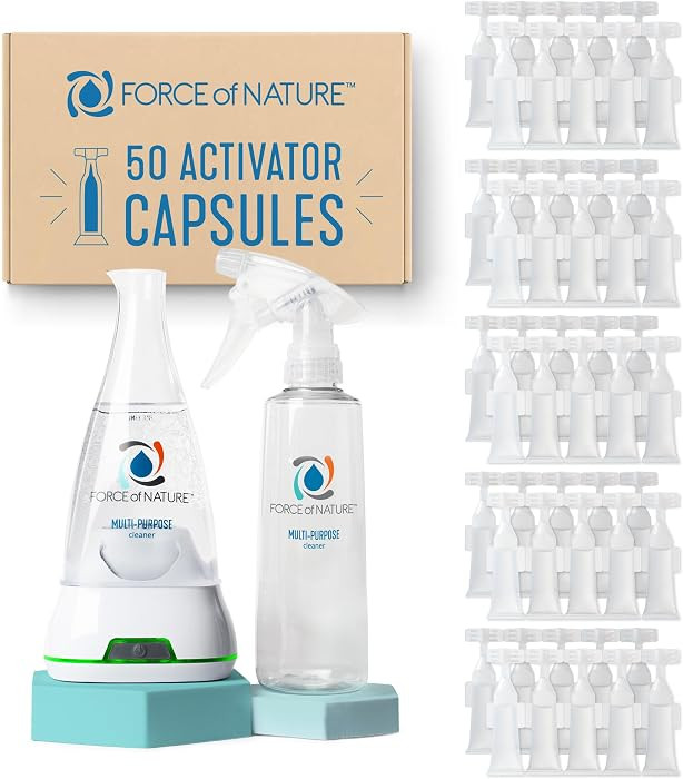 Force of Nature Cleaner & Disinfectant Appliance Value Bundle - 50 Refills | Amazon (US)