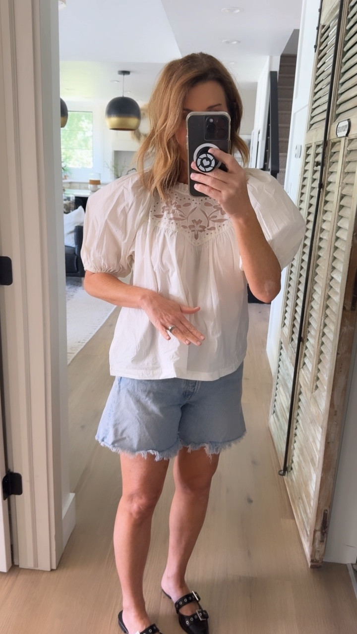 My blouse is on sale for 50% off! Wearing a size medium 

#LTKSummerSales #LTKxNSale #LTKSaleAlert