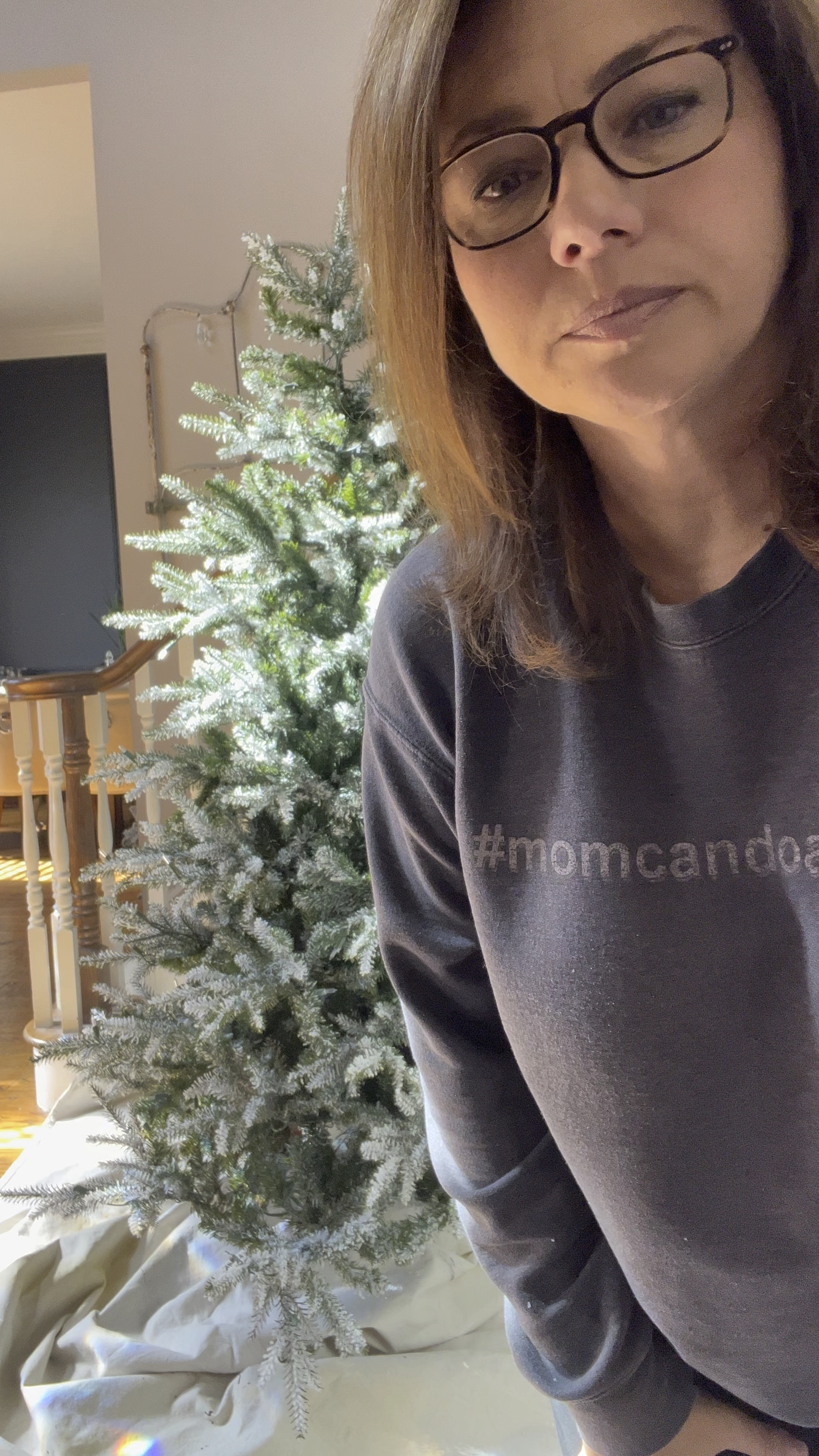 If you are going to flock a Christmas tree, skip the sifter, do it indoors, and do t forget to unplug your lights.

#LTKHoliday #LTKSeasonal #LTKhome