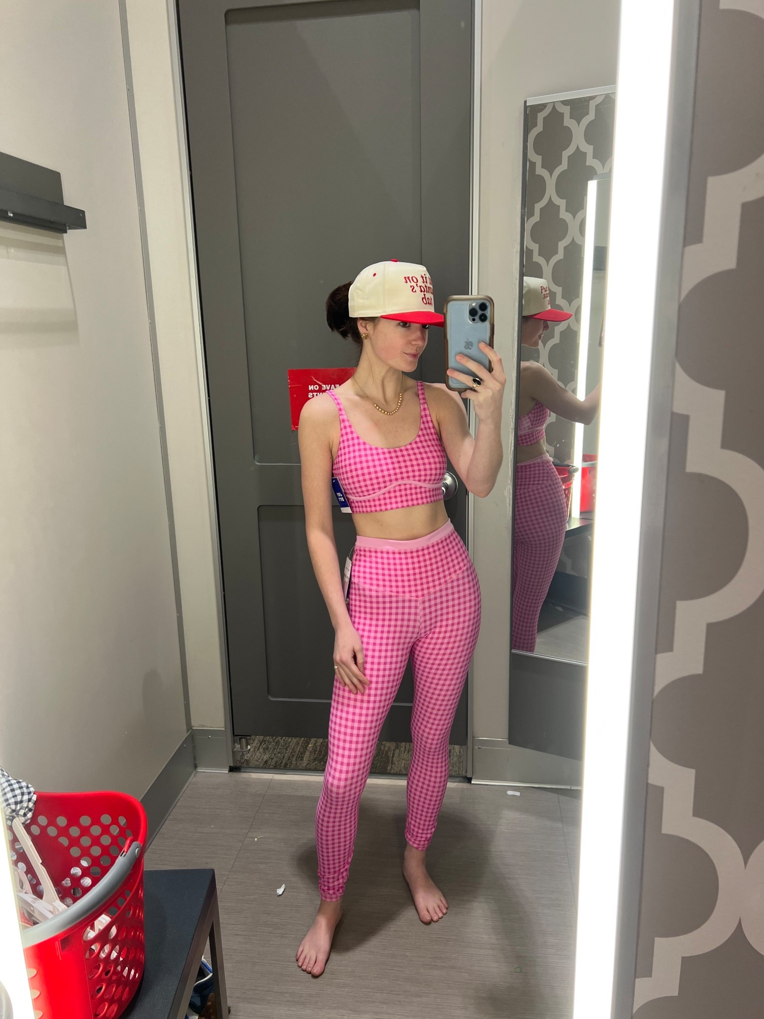 Wearing an XS top and an XS bottom wasn’t crazy about this set being more see through than the black and white! 

#LTKPetite #LTKActive #LTKFindsUnder100