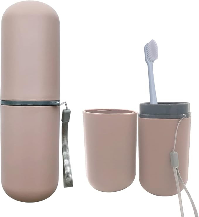 Travel Toothbrush Case, Toothbrush Holder Travel Case Portable Toothbrush Travel Container for Ba... | Amazon (US)