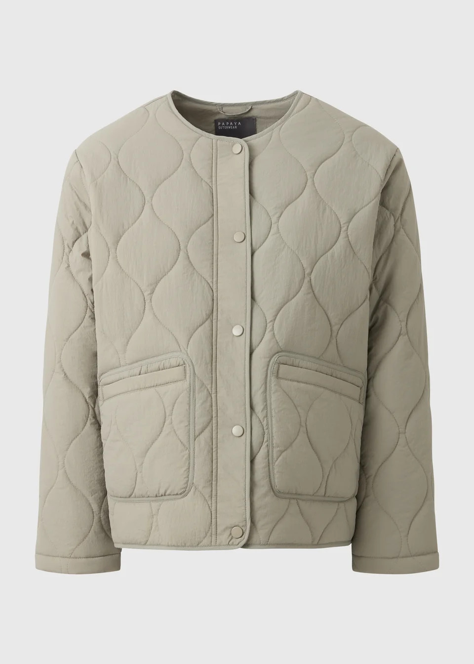 Sage Quilted Plain Jacket | Matalan (UK)