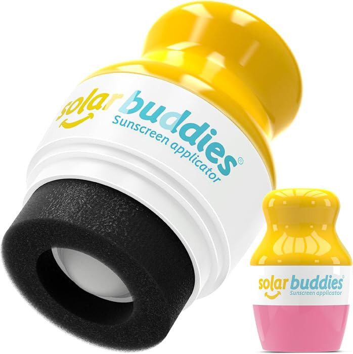 Solar Buddies Sunscreen Applicator \u2013 Pink\u2013 Refillable Roll-on Sponge for Sunscreens & L... | Amazon (US)
