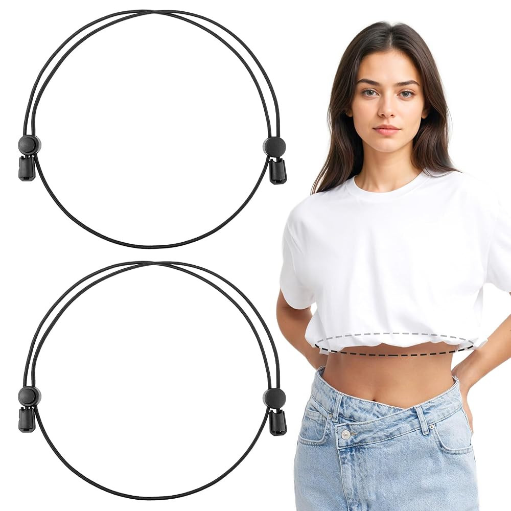 2pcs Adjustable Shirt Tuck Band Women Bands for Tucking Shirts Stays Belt Adjustable Elastic Crop... | Amazon (US)
