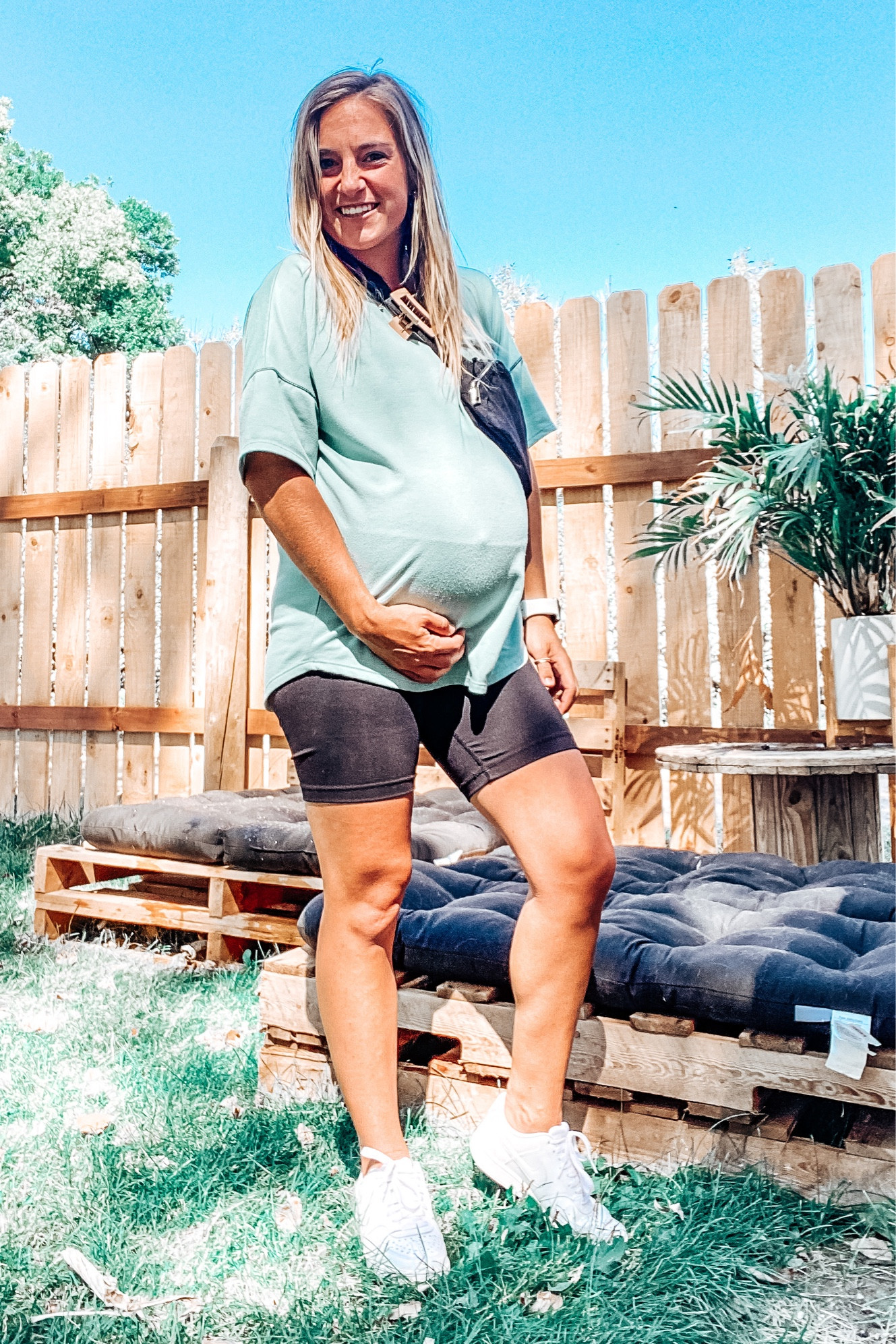 Maternity 
Maternity outfit 
Maternity biker shorts
Maternity casual 
Summer maternity outfit 
Casuals maternity outfit 

#LTKbump #LTKstyletip #LTKFind