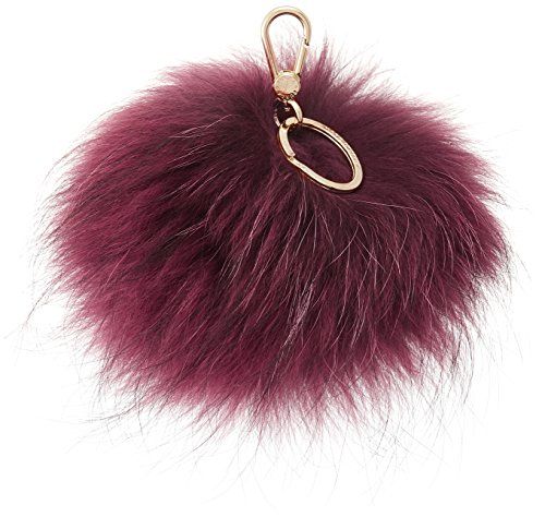 Furla Women's Bubble Pom Pom Bag Charm, Lampone, One Size | Amazon (US)