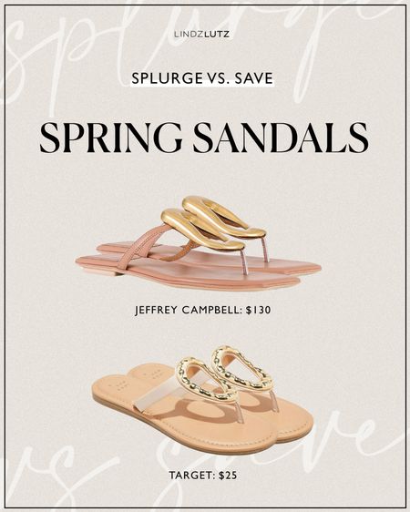 Splurge vs. Save - spring sandals edition ✨

#LTKShoeCrush #LTKFindsUnder50